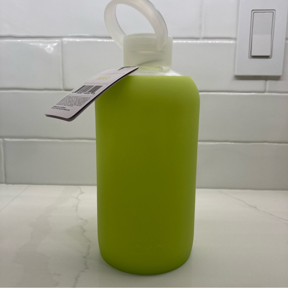 bkr Big Gogo 1L yellow glow in the dark glass Water Bottle